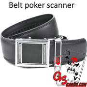 Belt poker scanner cheating equipment for barcode cards
