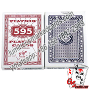 Invisible marked on Piatnik 595 playing cards