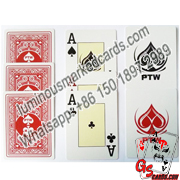 PTW marked poker cards with tricks